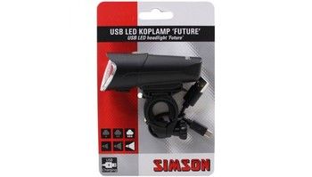 headlight Future USB led rechargeable black