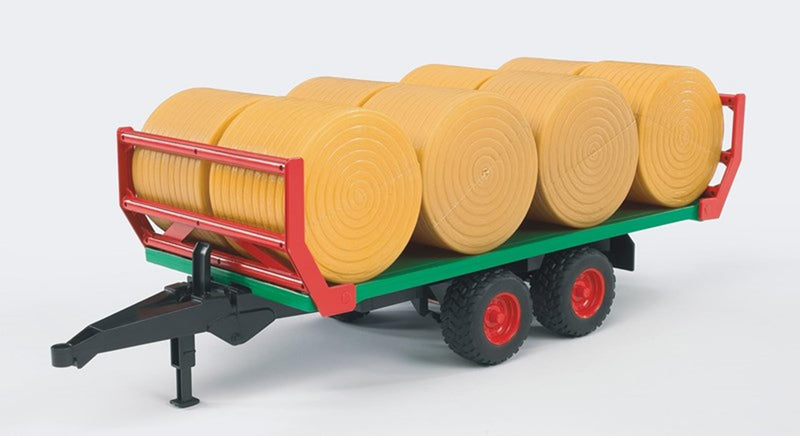 Load image into Gallery viewer, Bruder balentransporter met 8 strobalen
