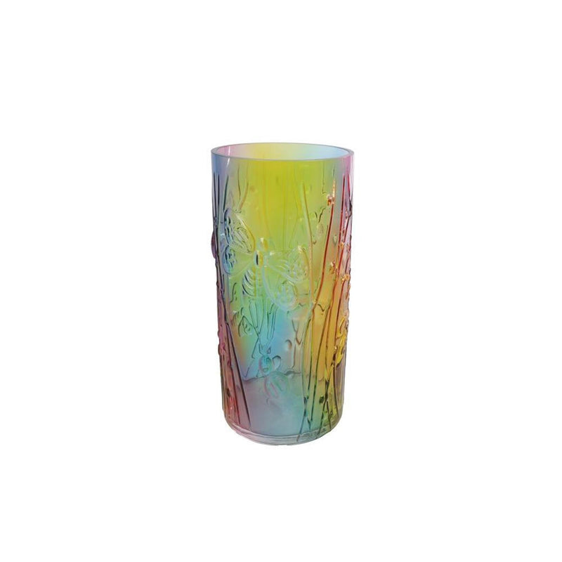 Afbeelding laden in galerijviewer, Cosydecor vaas rainbow multicolor glas ø12x25,5cm
