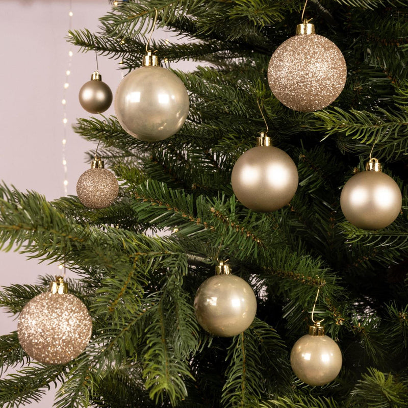 Load image into Gallery viewer, Decoris kerstballen mix kunststof parel 30-delig
