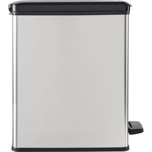 Curver decobin slim afvalbak 25l zilver
