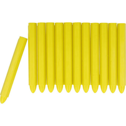 Connex krijt markeerkrijt vettig geel 12 stuks