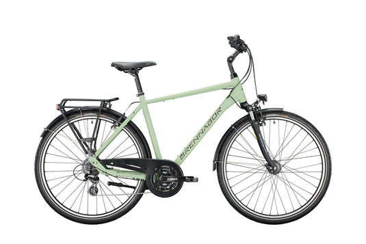Brennabor trekkingfiets t-40 mod. 24 bike brennab.t-40 28 50 diam.24sp green black