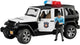 Bruder auto jeep politie wrangler rubicon unlimited licht en geluid