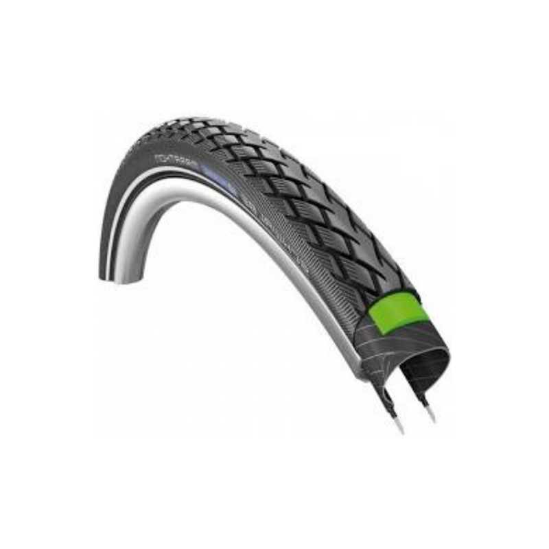 Load image into Gallery viewer, Schwalbe reifen green marathon performance line tire green mara. perf.line 50-622
