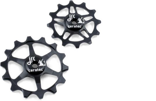 Jrc - keramische derailleurwiel set sram eagle xx1, x01, gx, nx, sx 12 14t zwart