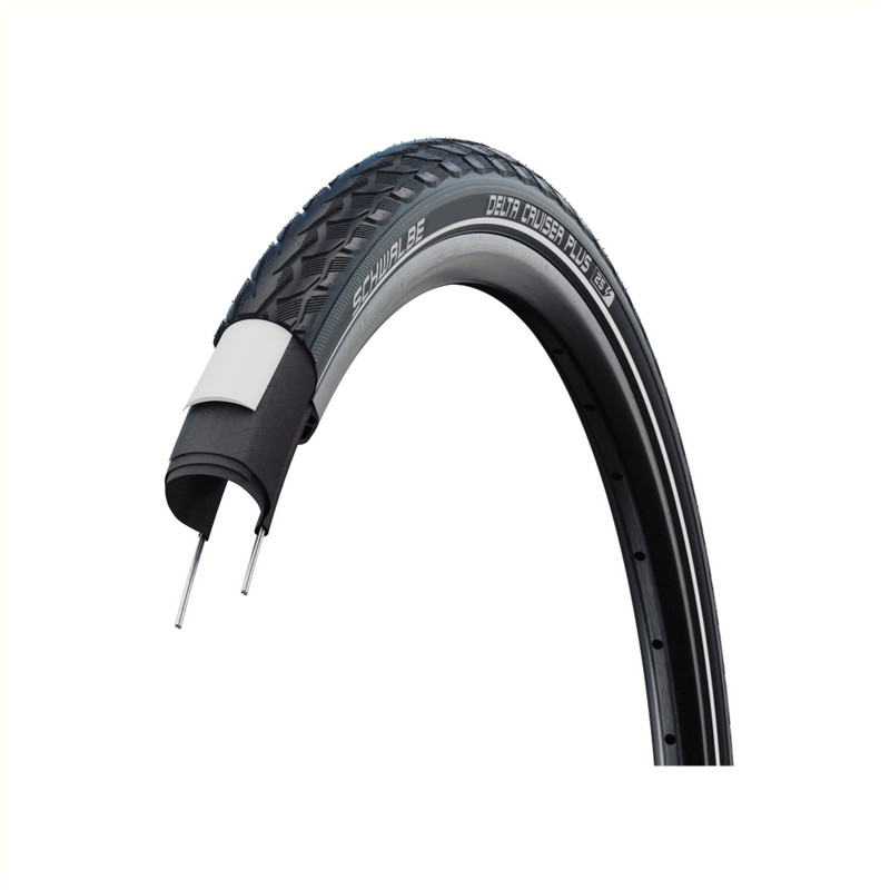 Load image into Gallery viewer, Buitenband Schwalbe Delta Cruiser Plus PunctureGuard 28 x 1.75 47-622mm - zwart met reflectie

