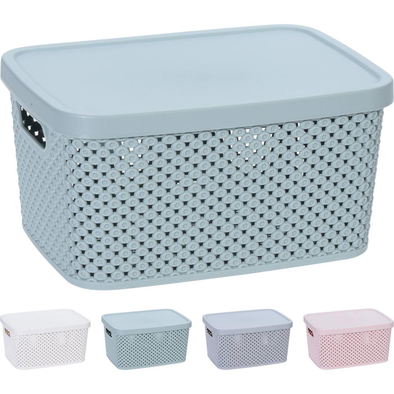 Load image into Gallery viewer, Storage solutions opbergdoos met deksel 3,5l pastel

