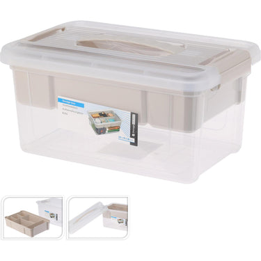 Storage solutions opbergbox kunststof met inzet 5l 29x19x14cm