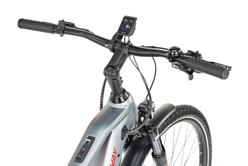 Load image into Gallery viewer, Conway elektrische trekkingfiets cairon t 2.0 625 se (#1) ebike conw. ciaron t 2.0 625 se 28 60 9sp sil. red
