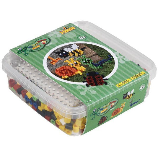 Hama strijkkralen hama 8744 maxi box met 600 strijkkralen + grondplaat