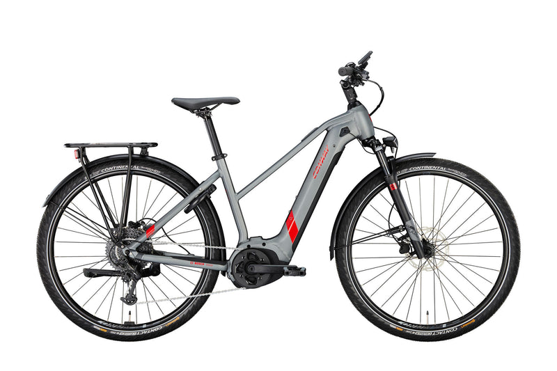 Load image into Gallery viewer, Conway elektrische trekkingfiets cairon t 2.0 500 mod. 23 ebike conw. cairon t 2.0 500 28 42 trap. grey red
