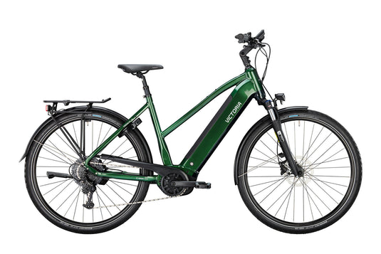 Victoria elektrische trekkingfiets tresalo 12 mod. 24 ebike vict.tres. 12 28 48 trap. 9sp emerald green