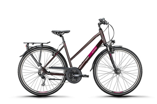 Victoria trekkingfiets treqana 2 mod. 24 bike vict.treqana 2 28 46 trap. 24sp rosso brown