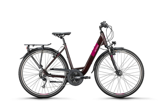 Victoria trekkingfiets treqana 2 mod. 24 bike vict.treqana 2 28 51 wave 24sp rosso brown