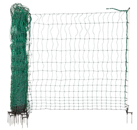 Ako producten kippennet maxi 122cm 25m dubbele pen groenwit