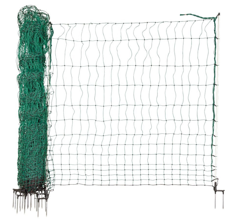 Load image into Gallery viewer, Ako producten kippennet maxi 122cm 25m dubbele pen groen wit
