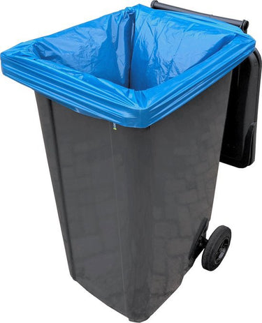Producten containerzakken ldpe 65 25 x 140cm t 70 blauw 240ltr
