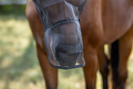 Producten vliegenmasker met oor en neus bescherming cob
