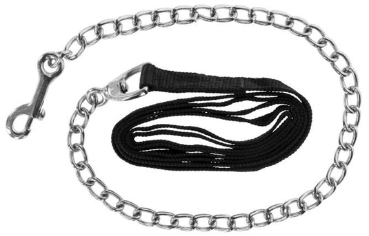 Voorbrenglijn met ketting 250cm zwart
