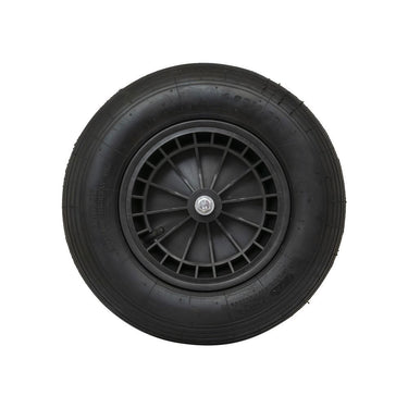 Producten wiel 4 00x8 2ply band kunststof velg zwart as 13cm mm
