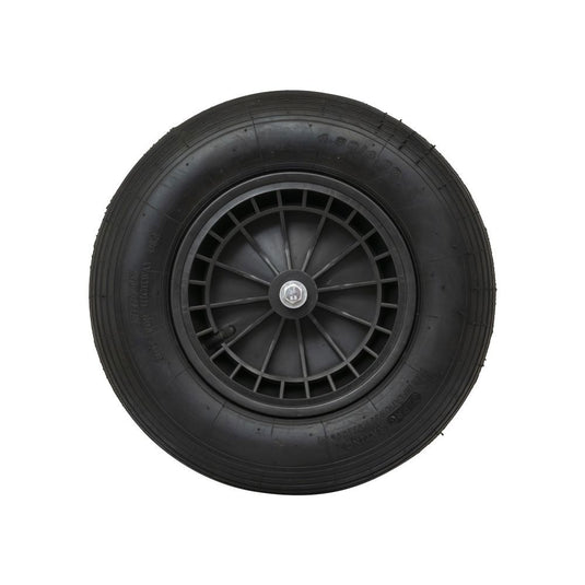 Producten wiel 4 00x8 2ply band kunststof velg zwart as 13cm mm