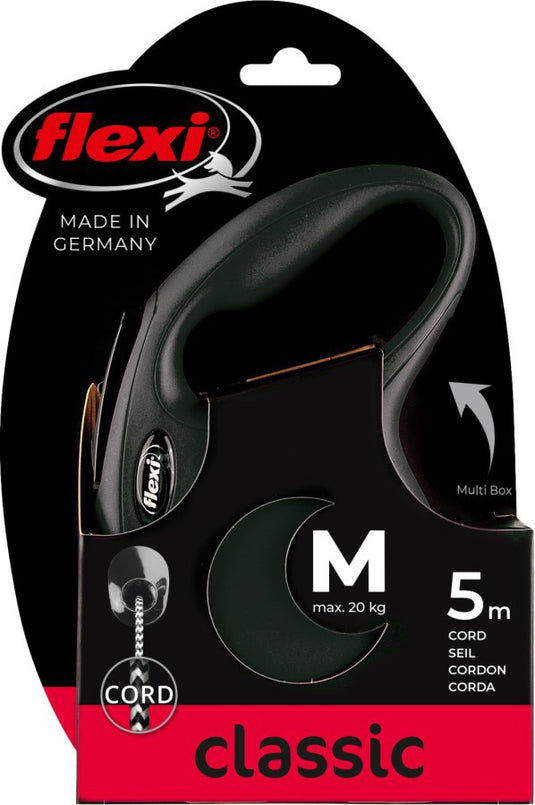 Flexi rollijn classic tape zwart
