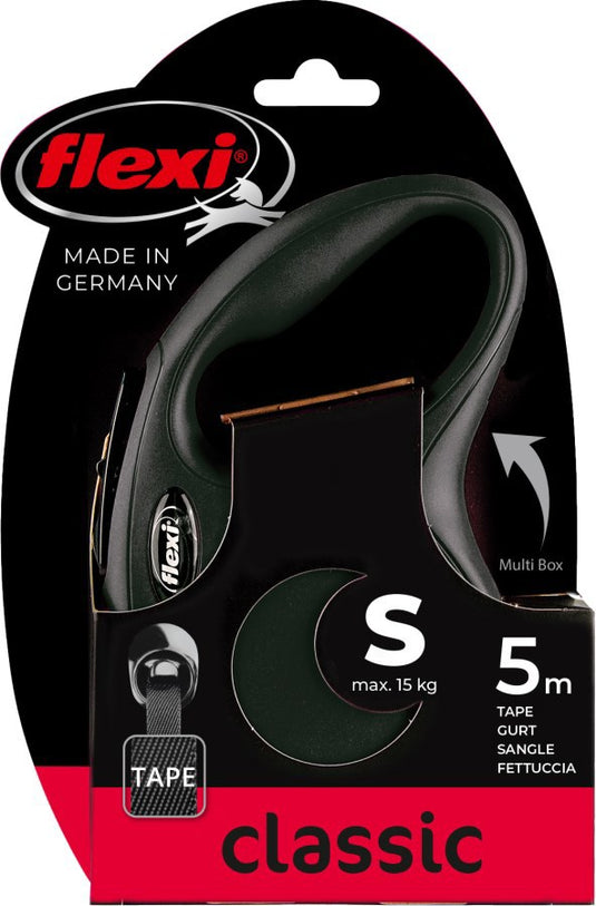 Flexi rollijn classic tape zwart
