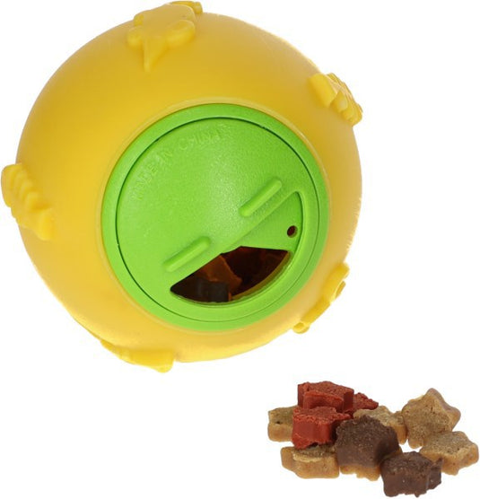 Producten snackbal voor katten 7 5 cm geel