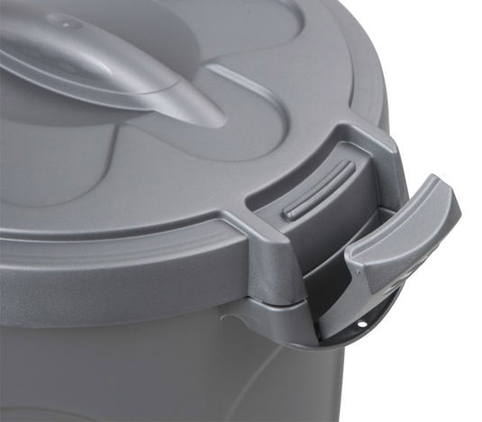 Producten voerton tom met deksel 16kg 46ltr