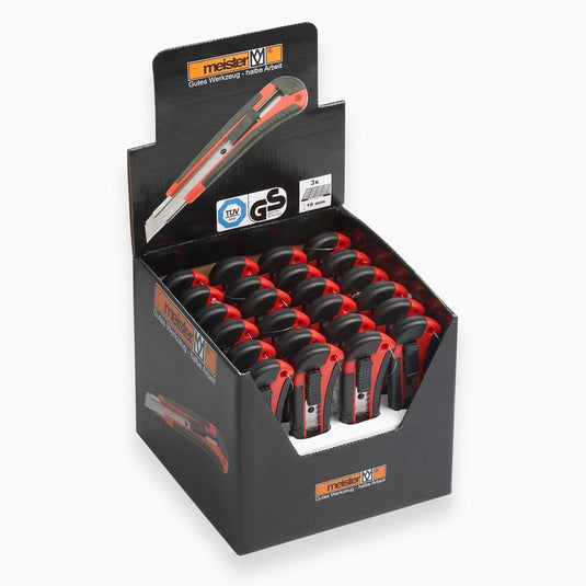 Producten afbreekmes kunststof metalen geleiding softgrip 18mm