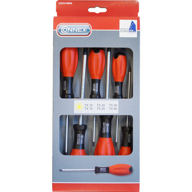 Connex producten schroevendraaier torx set 6 delig