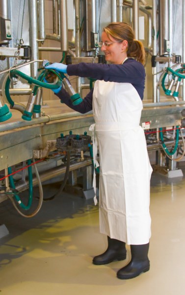 Producten melkschort 80x120cm wit