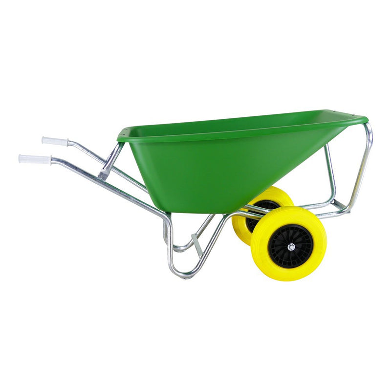 Afbeelding laden in galerijviewer, Fort producten kruiwagen f s 165l groen hdpe bak 2 wiel nooitmeerlek
