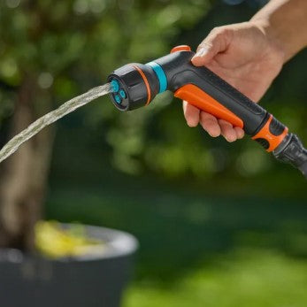 Gardena classic compacte multifunctionele broes (grijs oranje, 18375-20)