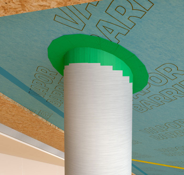 Afbeelding laden in galerijviewer, Hpx producten airtight flex tape isoseal groen 60mm x 25m
