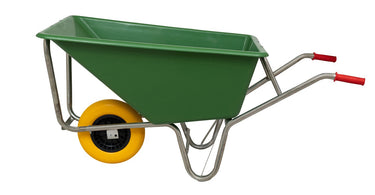 Mm producten kruiwagen 160liter poly verz onderstel ged 1 nml wiel