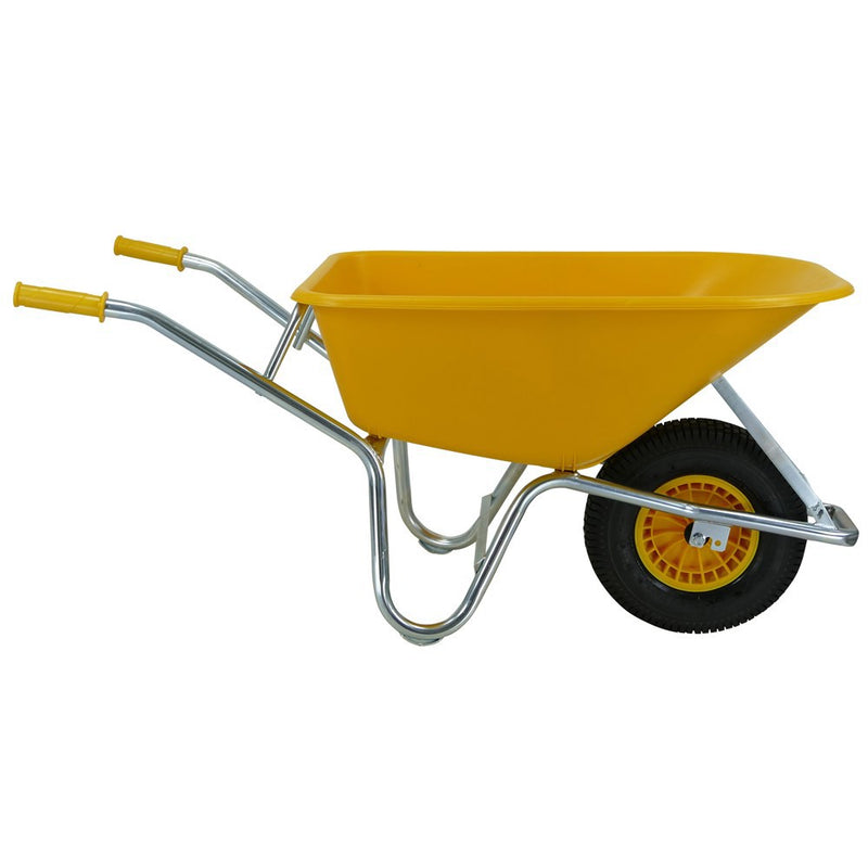 Load image into Gallery viewer, Fort producten kruiwagen 100l geel type pe100
