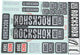 Rockshox dekor set decal set grey
