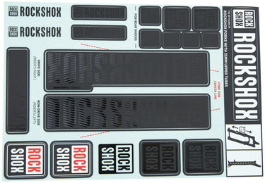 Rockshox decor set decal set stealth