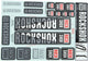 Rockshox decor set decal set white