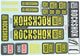 Rockshox decor set decal set yellow
