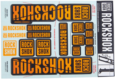 Rockshox decor set decal set orange