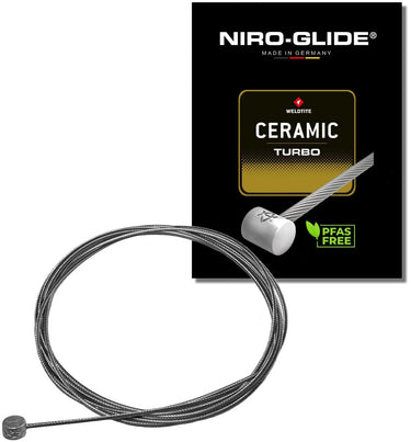 Niro-glide bremsinnenzug turbo niro glide ceramic brake roller nipple 3000 mm