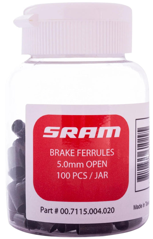 Sram anschlaghülse cable cover 5mm 100 piec. black open