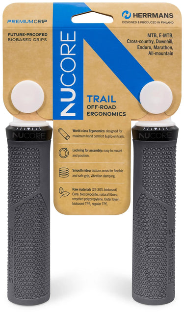 Herrmans handvat nucore trail grip herrman.nucore trail 130mm peak grey