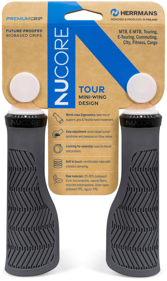Herrmans handvat nucore tour grip herramns nucore tour 130mm wave grey
