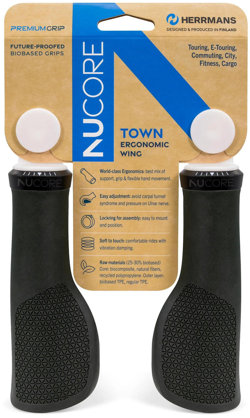 Load image into Gallery viewer, Herrmans handvatset nucore town peak 130 130mm zwart
