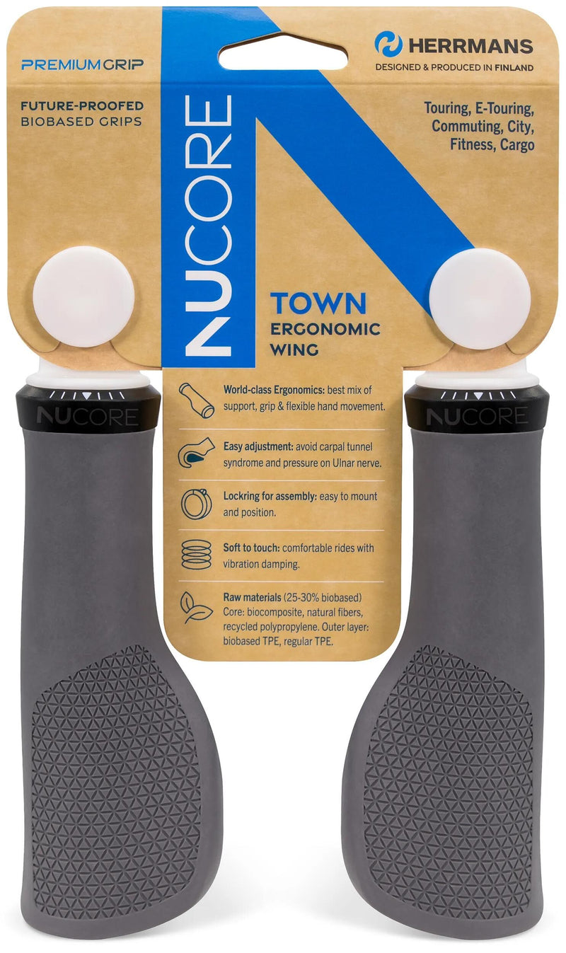 Load image into Gallery viewer, Herrmans griff nucore town grip nucore town peak 130 130mm grey
