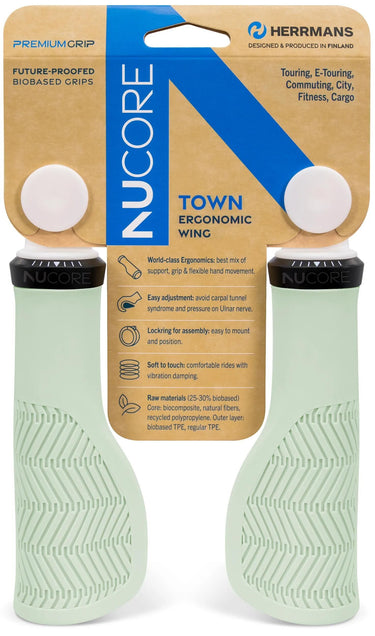 Herrmans handvat nucore town grip nucore town wave 130 130mm sage